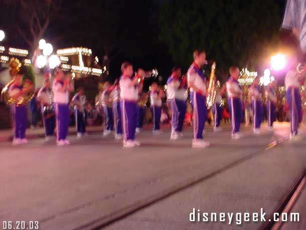 One more set by the College Band on Main Street.