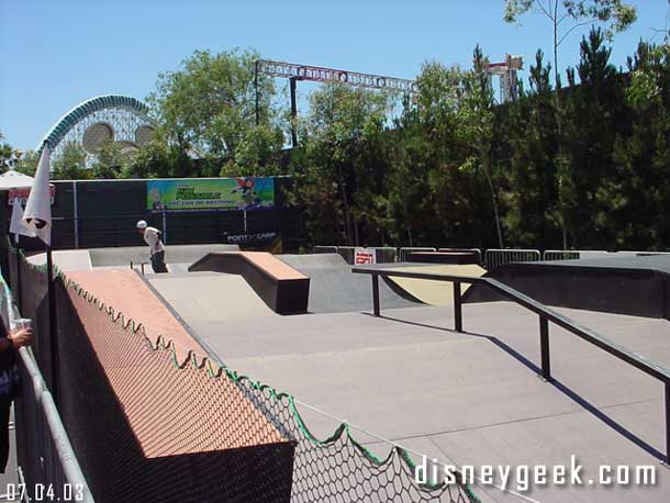 This is the interactive skate park, where you can put on all sorts of protective gear and then ride skateboards.