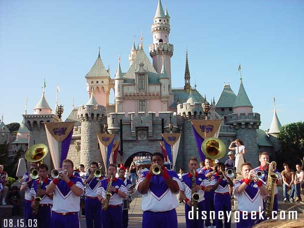 Time for the Castle set of the All American College Showband.