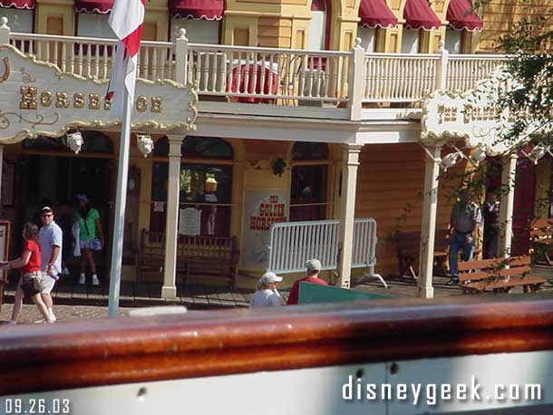 A work fence out by the Golden Horseshoe