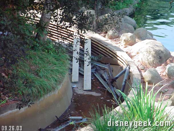 Work continues on Splash Mountain