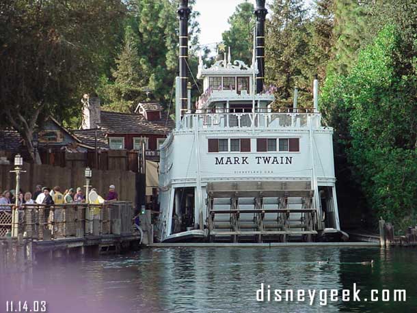 Mark Twain is still in dry dock