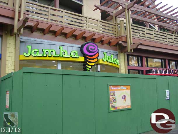 Jamba Juice is just about ready to open