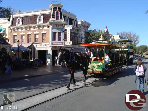 Walkin' down Main Street.