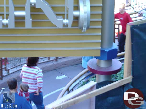 Autopia was set up with the entrance and exit both using the regular entrance.