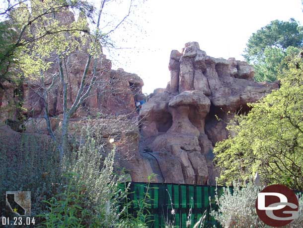 There is painting going on at Big Thunder.