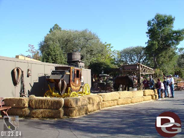 The horse area out front of Big Thunder is still there, and still attracting people occasionally.