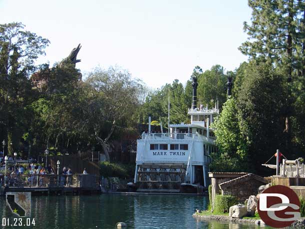 The Mark Twain is still in dry dock.