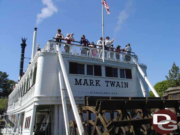 The Mark Twain back along the Rivers of America