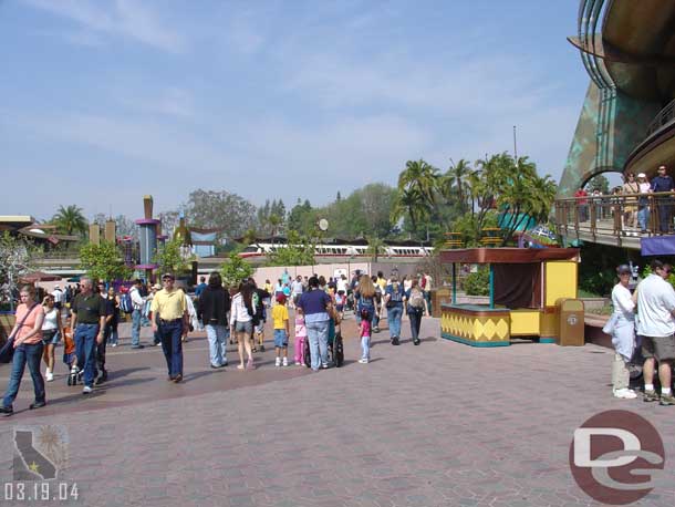 The paving project in Tomorrowland is almost done