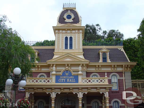 The inside of City Hall is still being worked on.  The restrooms have reopened though.