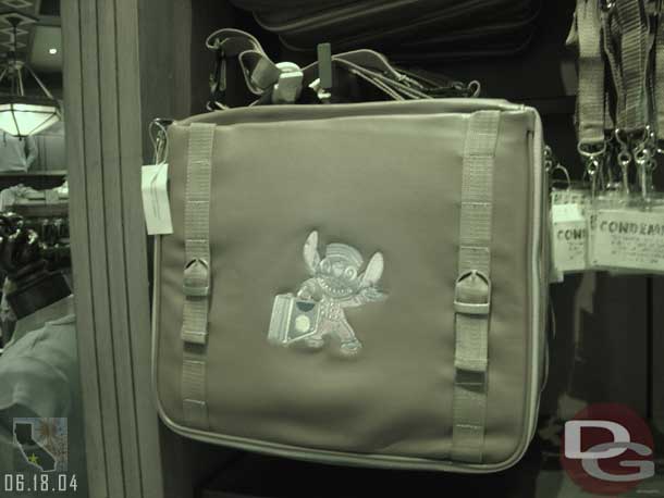 Stictch on a laptop bag in the TT giftshop, no other Stitch sighting though.