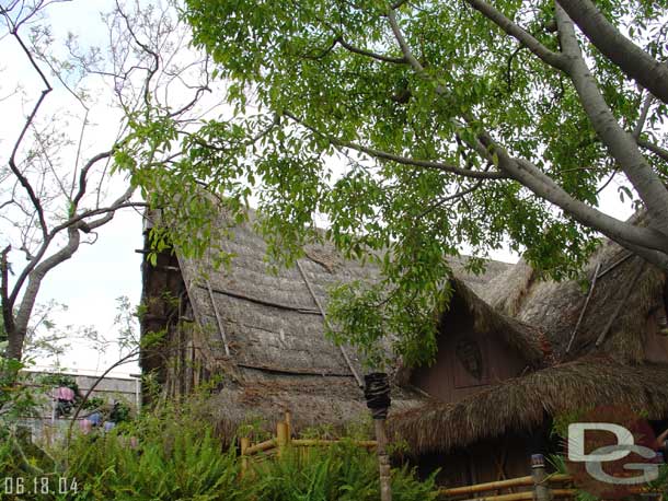 Tiki Room's new roof is on the way supposidly next off season..