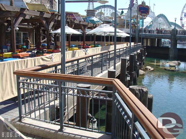 The rails in the wharf are being redone..