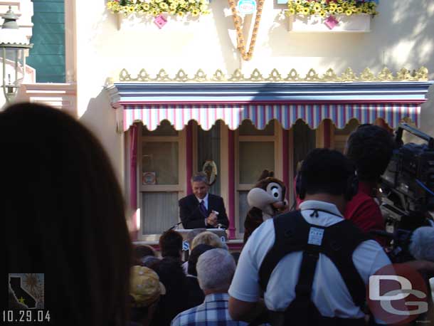 We saw a crowd on the alleyway so walked over to investigate, it happened to be a window unveiling for Bill Justice