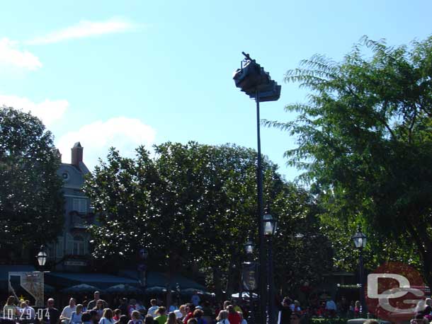 Snow machines are up around the park.