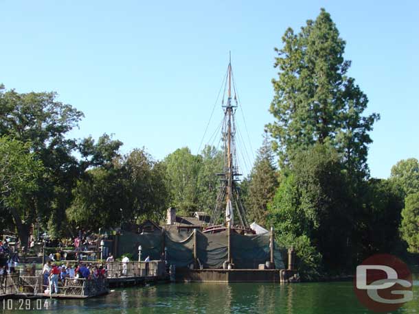 The Columbia is still in dry dock