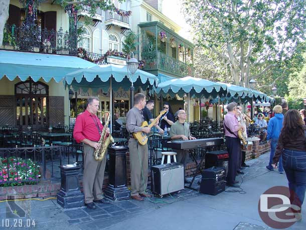 And we saw three bands performing at the same time scattered throughout (this one, one on the stage, and one back in the streets)