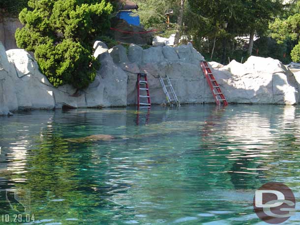 Ladders leading the sub lagoon, no work going on from what we could tell