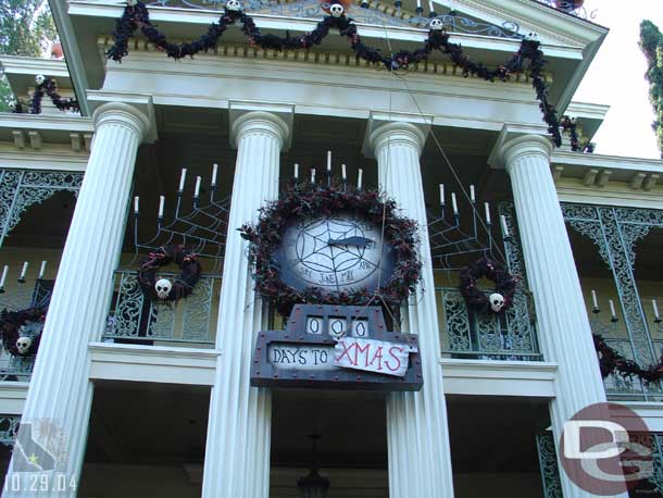 A couple Haunted Mansion Holiday shots