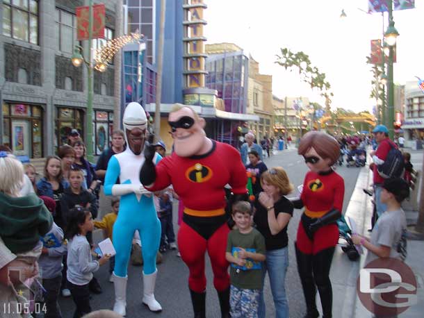 The Incredibles were out signing autographs