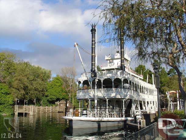 The Mark Twain getting ready to start its day