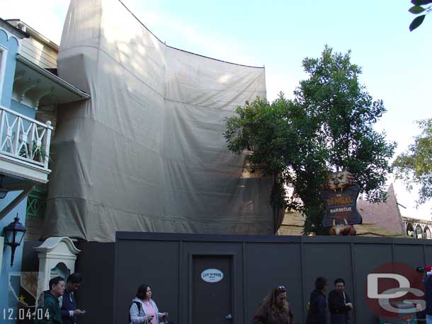 Work still going on in Adventureland