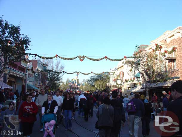 Looking down Main Street USA