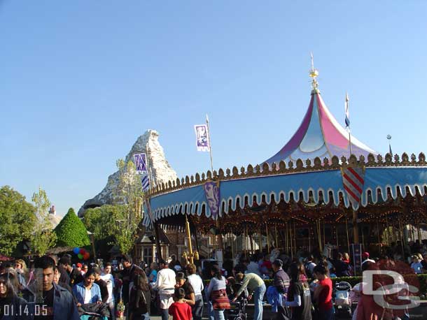 A healthy crowd in Fantasyland