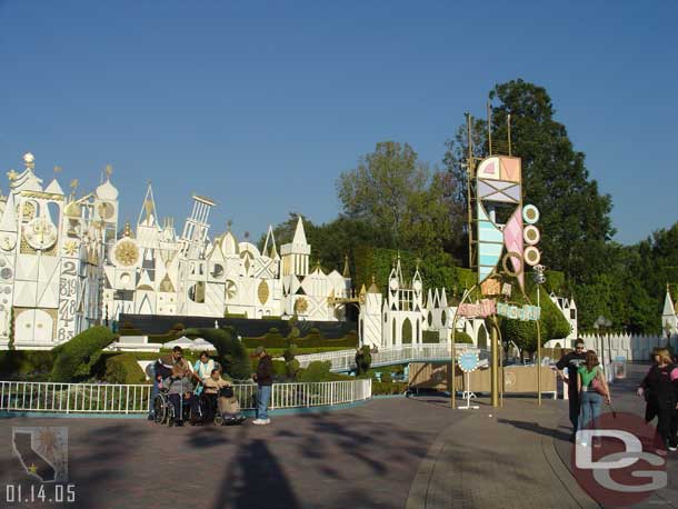 Small World is down being transformed back to its regular show too.