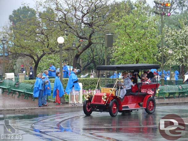 Mickey's Rainy Day Celebration or whatever it was called rolled by while I walked..