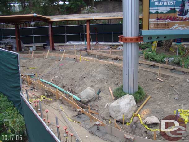 The Tomorrowland Train Station does not look any close to completion.