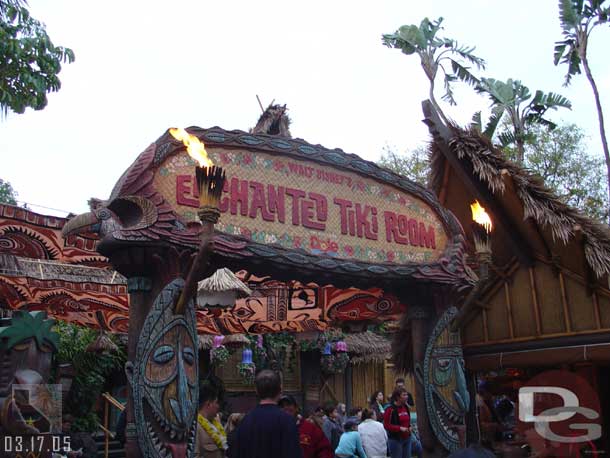 The Tiki room has reopened