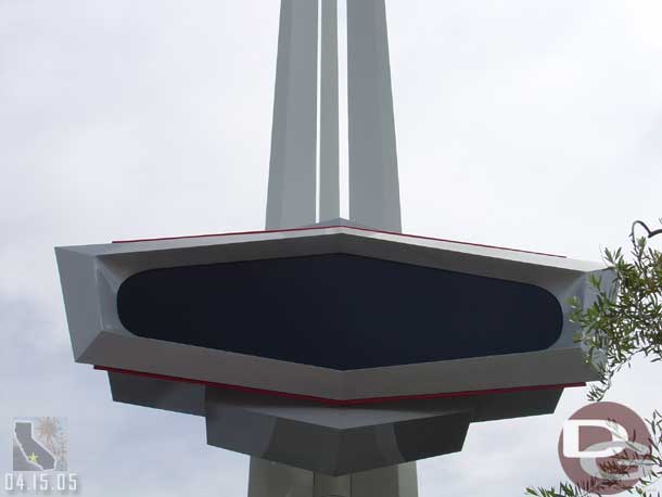 The new Space Mountain sign..  it was not turned on today