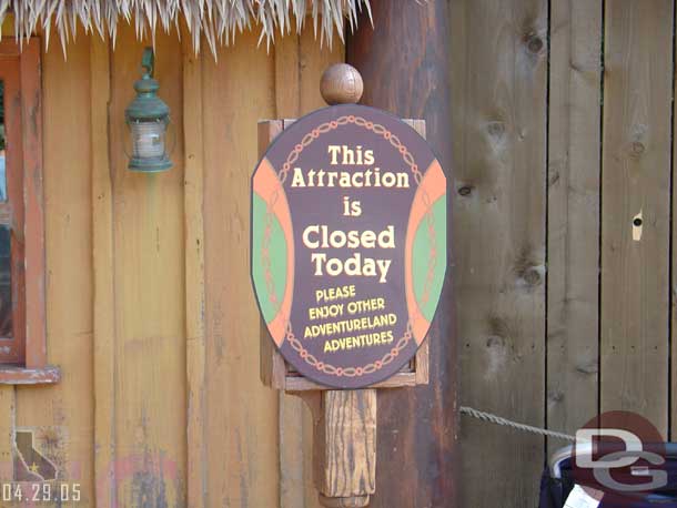 Jungle Cruise was still being worked on.