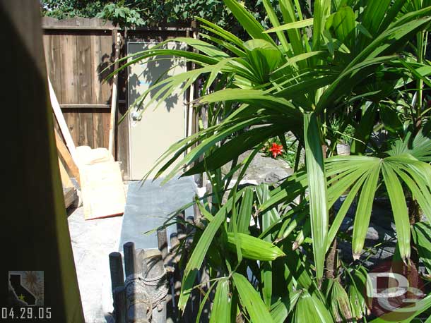 A wall up in Adventureland, could not tell what was going on behind it.