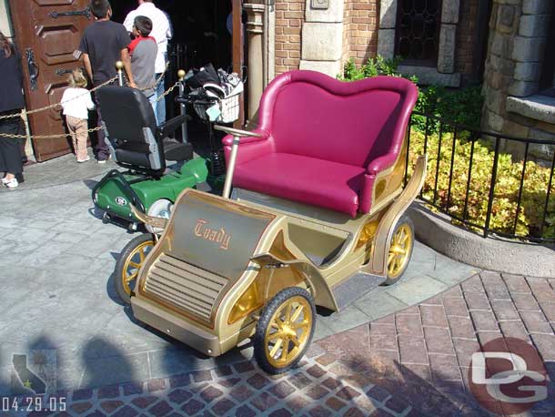 The Golden Mr. Toad car was out for pictures though.