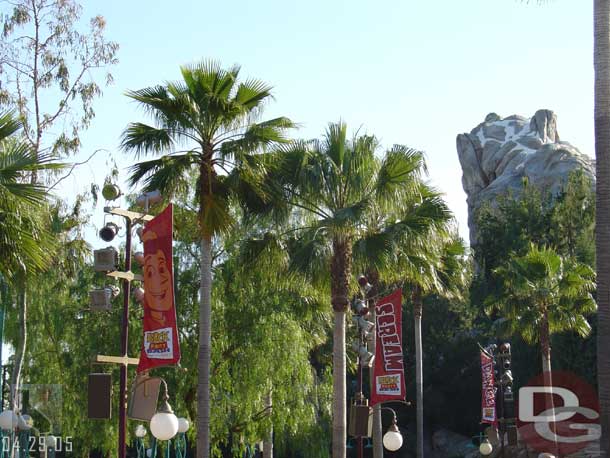 Banners now line the parade route advertising and marking off the stops for the Block Party Bash