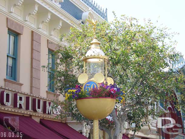 I was told the Mickeys on the lamp posts each post counts as one toward the 50 hidden ones, so I took pictures of all of them to add to the hidden 50s section.. 