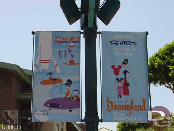 New banners line the walkways since our last trip