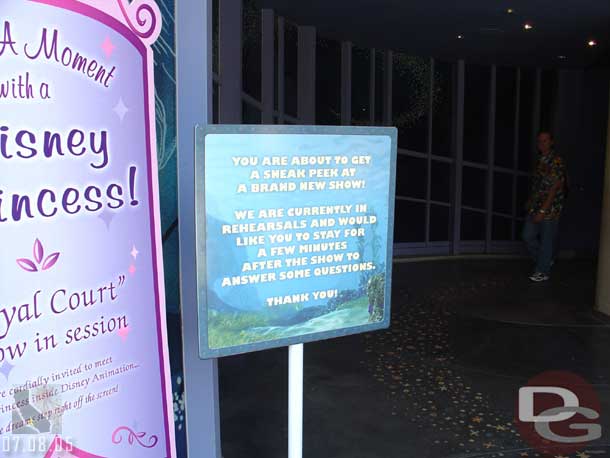 Another Soft Opening, this time at the Animation Building for Turtle Talk with Crush