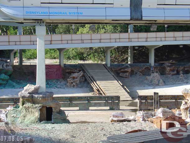The demo work on the sub lagoon is coming along.