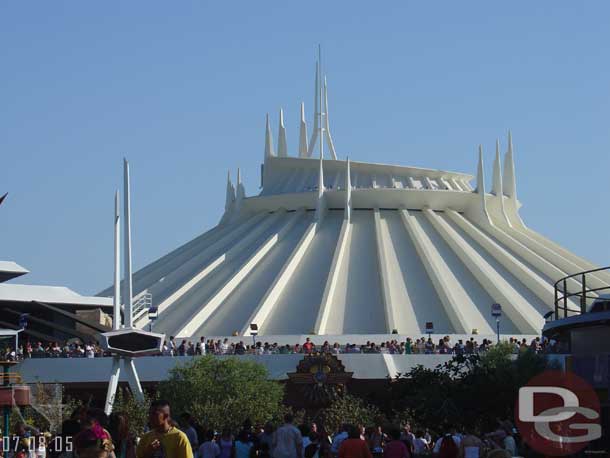 Nice to see crowds back at Space Mountain and not roaming the park..