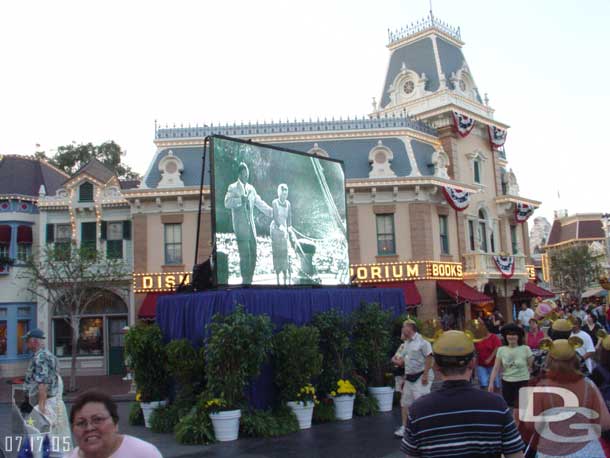 The screen was replaying the mornings ceremony again as we were leaving.