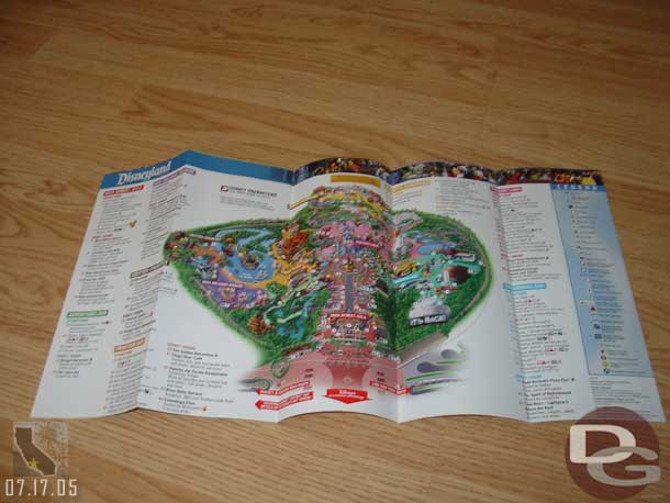 When you folded out the Disneyland guidemap you saw the current park map