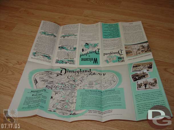 And if you open it all the way the original park map.