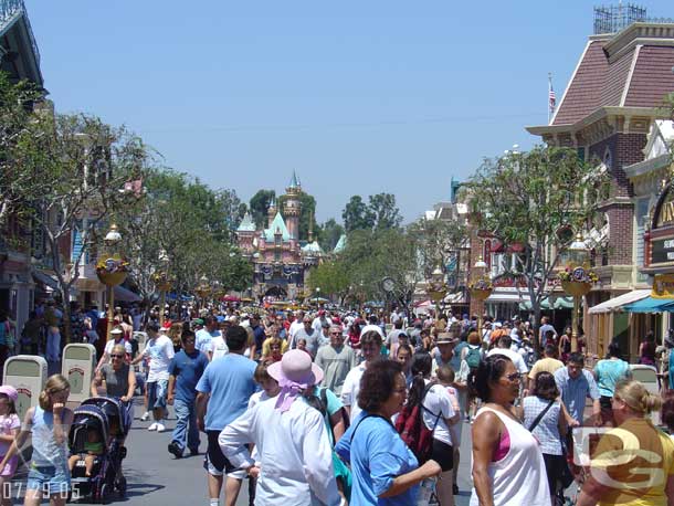 Quite a few guests on Main Street