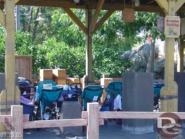 Kind of sad that the fastpass distribution area for Tough to be a Bug is now just stroller parking, wonder how long before the machines come out, its suprised us that they are still there.