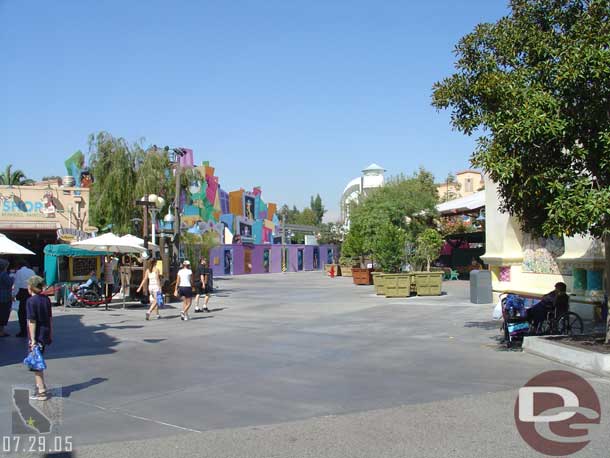 The backlot was crowded as usual..