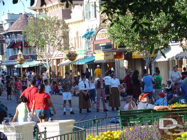 CMs lined up on Main Street